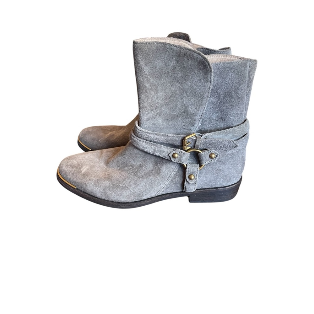 UGG Australia women’s Kelby Mouse Suede Harness Ankle boots booties sz 8.5